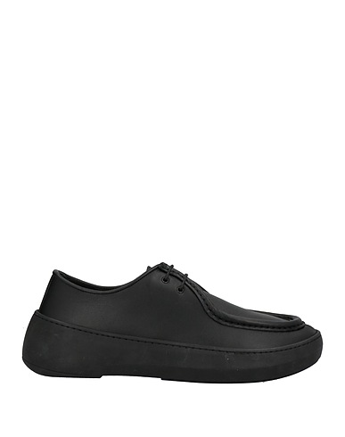 HEVÒ Laced shoes Black 100% Soft Leather