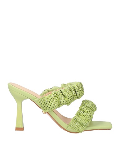 TWENTY FOUR HAITCH Sandals Sage green Textile fibres