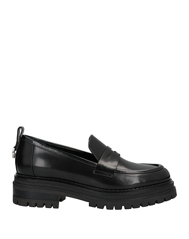 SERGIO ROSSI Loafers Black Leather