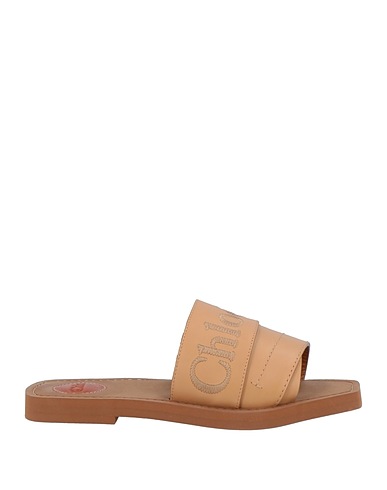 CHLOÉ Sandals Beige Soft Leather