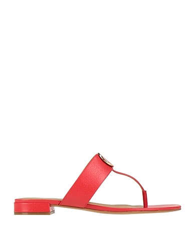 EMPORIO ARMANI Flip flops Red Leather