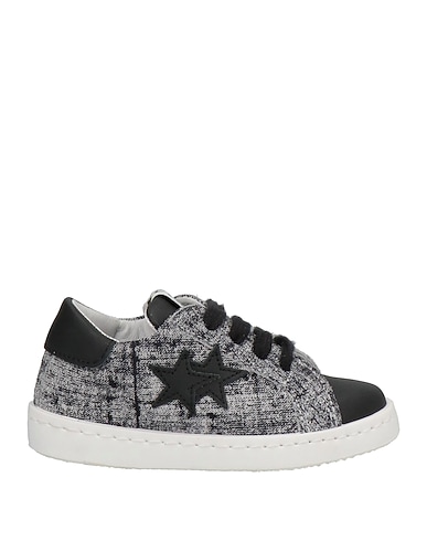 2STAR Sneakers Black Soft Leather