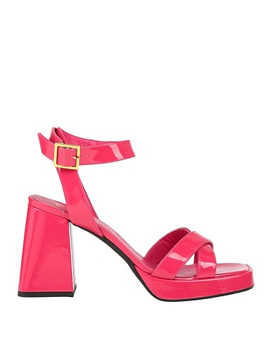 GIAMPAOLO VIOZZI Sandals Magenta Soft Leather