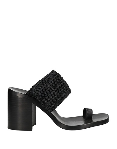 JIL SANDER Flip flops Black Textile fibres