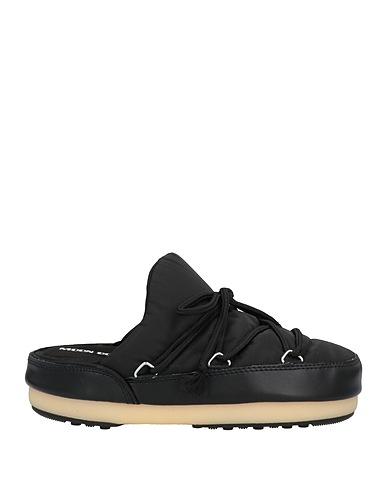 MOON BOOT Mules and clogs Black Textile fibers