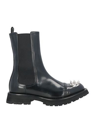 MCQUEEN Stiefelette Schwarz Leder