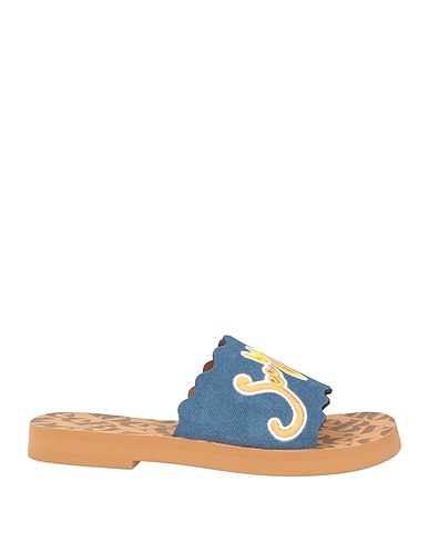 SEE BY CHLOÉ Sandals Blue Textile fibers