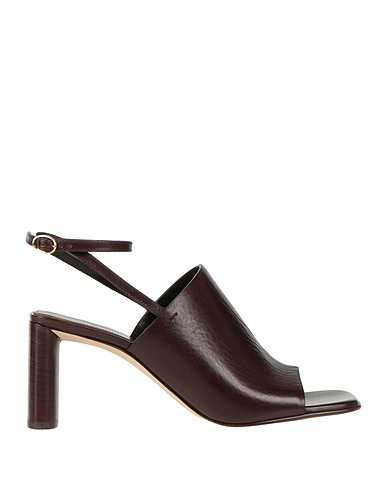 VICTORIA BECKHAM Sandals Dark brown Soft Leather