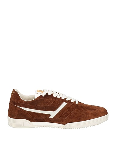 TOM FORD Sneakers Marrone Pelle, Fibre tessili