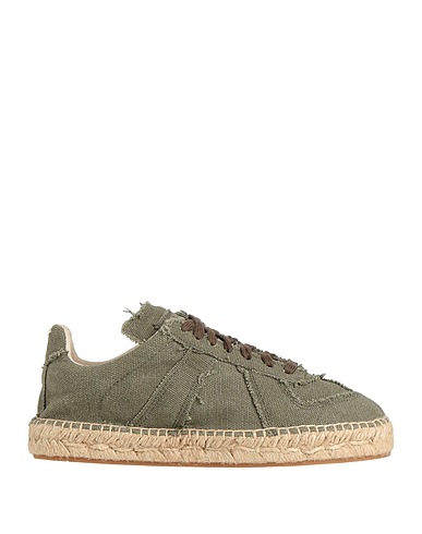 MAISON MARGIELA Espadrilles Military green Textile fibres