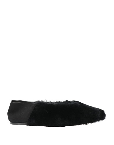 STUDIO AMELIA Ballerinas Schwarz Gewebefasern, Leder