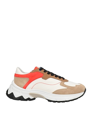 STREIM Sneakers Gris taupe Cuir, Fibres textiles