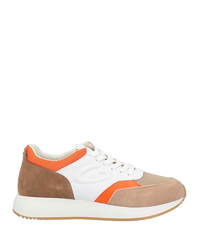 ALBERTO GUARDIANI Sneakers Sand Leather, Textile fibers