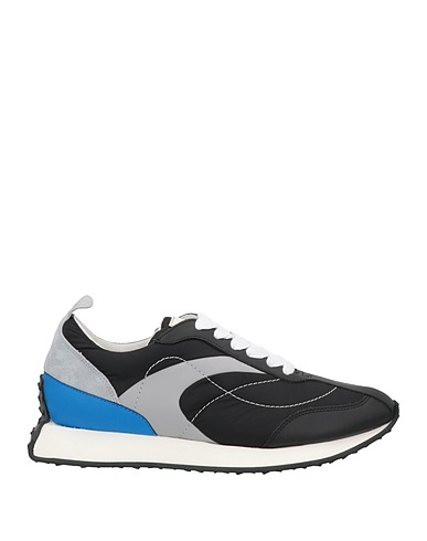 STREIM Sneakers Black Leather, Textile fibres