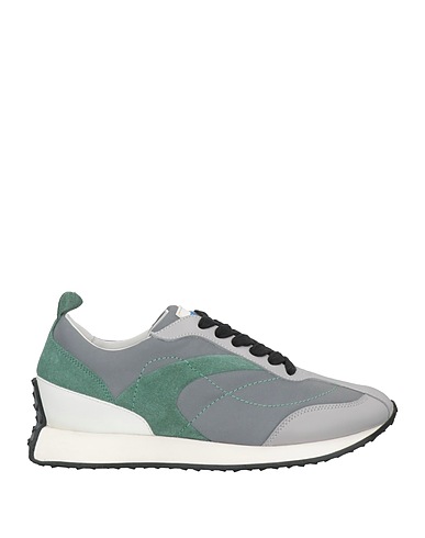 STREIM Sneakers Grey Leather, Textile fibres