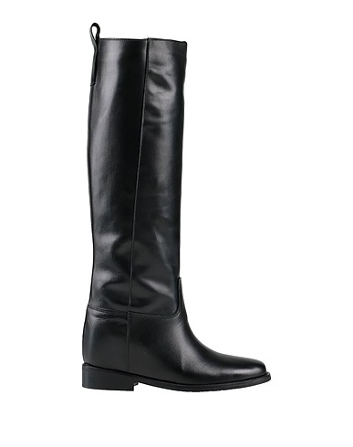 GISÉL MOIRÉ Boots Black Calfskin
