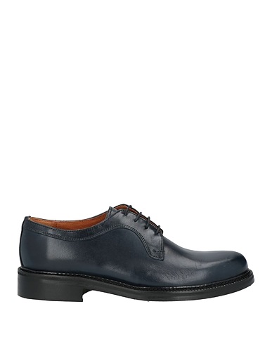 BRUNO VERRI Laced shoes Midnight blue Soft Leather