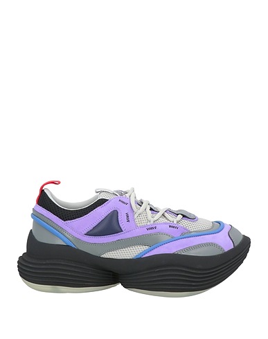 GROUNDS Sneakers Lilac Bovine leather, Synthetic fibers