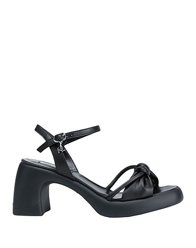 KARL LAGERFELD Sandals ASTRAGON RING BUCKLE SANDAL
 Black 100% Polyurethane