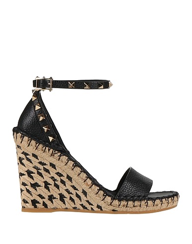 VALENTINO GARAVANI Espadrilles Black Soft Leather