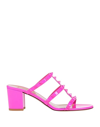 VALENTINO GARAVANI Sandals Fuchsia Soft Leather