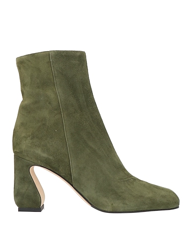 SI ROSSI by SERGIO ROSSI Ankle boot Military green Leather