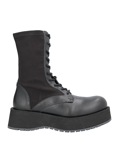 PALOMA BARCELÓ Ankle boot Black Soft Leather, Textile fibres