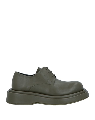 PALOMA BARCELÓ Laced shoes Military green Soft Leather