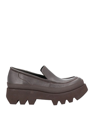 PALOMA BARCELÓ Loafers Dark brown Soft Leather