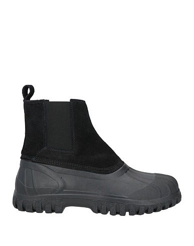 DIEMME Ankle boot Black Soft Leather, Rubber