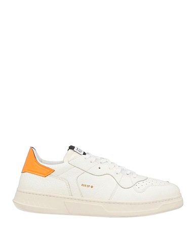 RUN OF Sneakers Ivory Soft Leather, Textile fibres