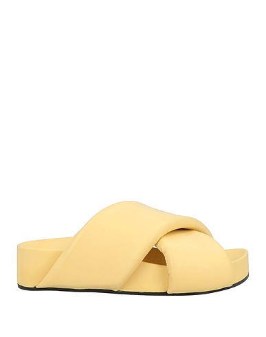 JIL SANDER Sandals Cream Soft Leather