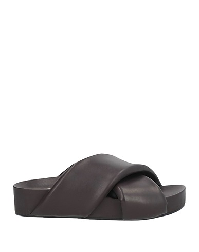 JIL SANDER Sandals Chocolate brown Soft Leather