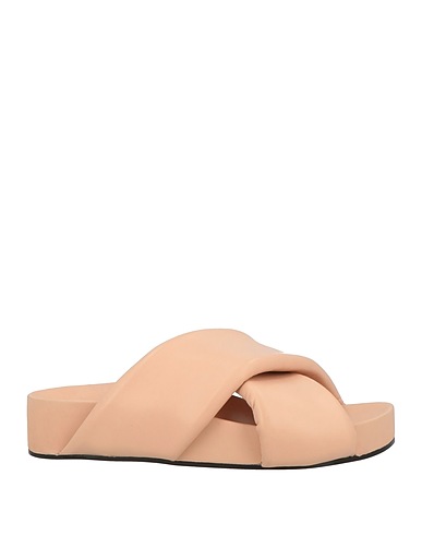 JIL SANDER Sandali Albicocca Pelle