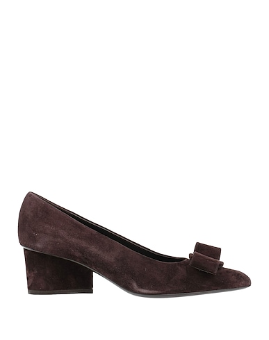 FERRAGAMO Décolleté Testa di moro Pelle