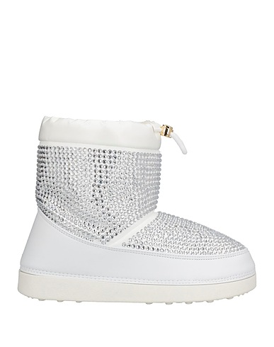 GIUSEPPE ZANOTTI Stiefelette Weiß Gewebefasern, Leder