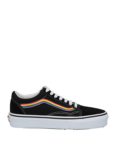 VANS Sneakers Black Leather, Textile fibers