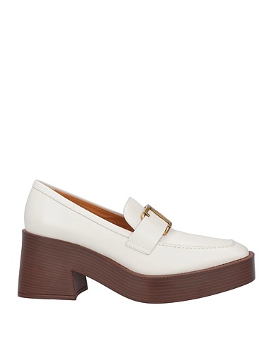 TOD'S Loafers Cream Calfskin