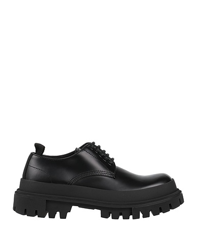 DOLCE&GABBANA Laced shoes Black Soft Leather