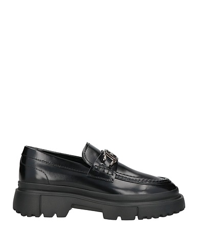 HOGAN Loafers Black Soft Leather