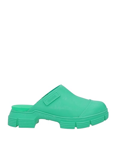GANNI Mules und Clogs Grün Gummi