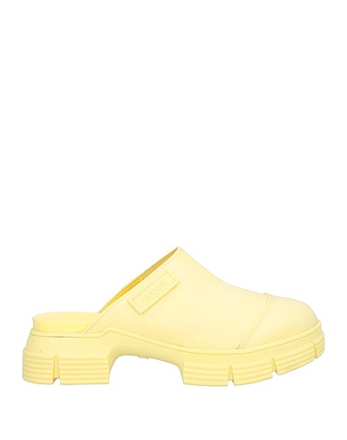 GANNI Mules und Clogs Gelb Gummi