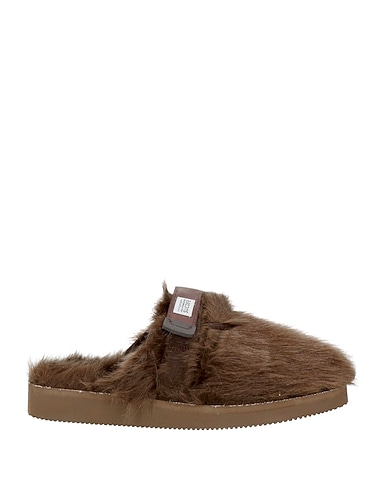 SUICOKE Mules and clogs Khaki Textile fibres