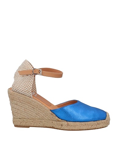 KANNA Espadrilles Blue Soft Leather