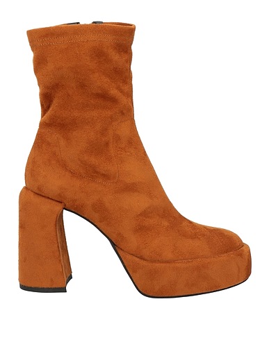ELENA IACHI Ankle boot Tan Textile fibres