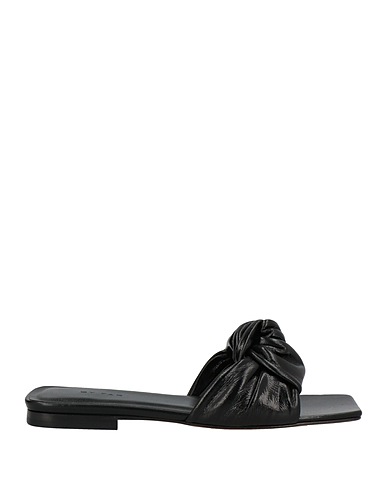 BY FAR Sandals Black Soft Leather