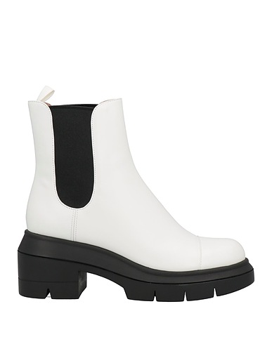 STUART WEITZMAN ショートブーツ ホワイト 牛革（カーフ）
