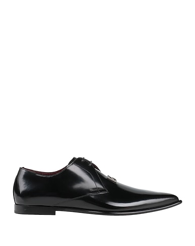 DOLCE&GABBANA Laced shoes NERO Soft Leather