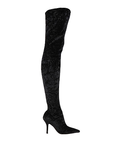 PARIS TEXAS Boots Black Textile fibers