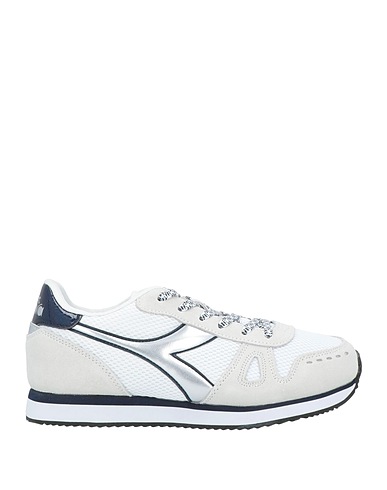 DIADORA Sneakers White Leather, Textile fibers